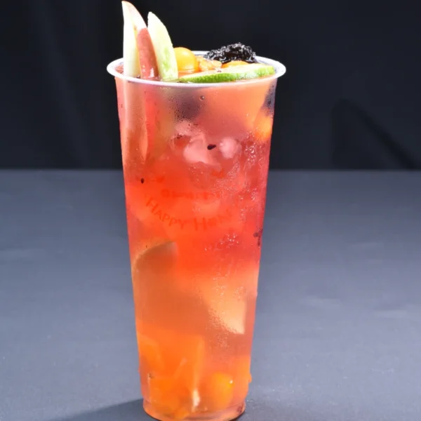 蜂蜜七彩水果茶